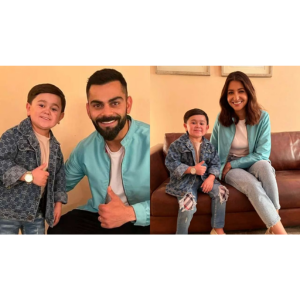 Abdu Rozik with Virat Kohli and Anushka