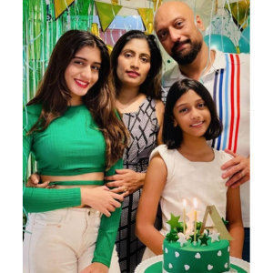 Aadhya Anand Family Photo